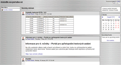 Desktop Screenshot of moodle.oa-poruba.cz