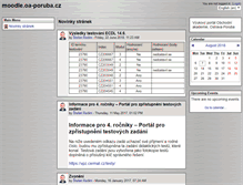 Tablet Screenshot of moodle.oa-poruba.cz